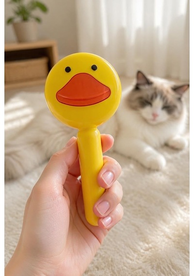 Tr Otomatik Temizlenen Kedi Köpek Tarağı Asorti Ördek Yüzü