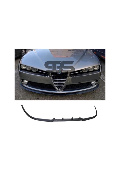 Alfa Romeo 159 Cupra R Uyumlu Ön Lip Mat Siyah Ön Tampon Lip (Sts Oto Aksesuar) (01)