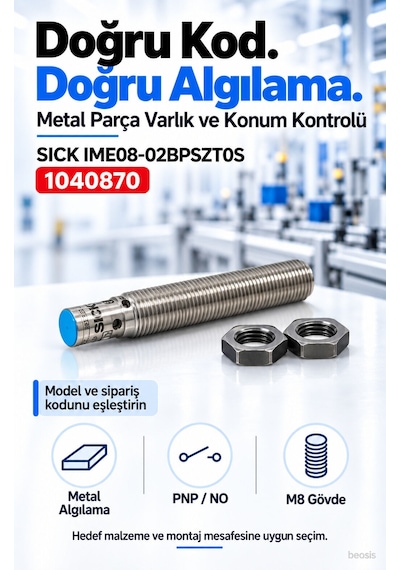 Sıck Ime08-02bpszt0s Endüktif Yaklaşım Sensörü 1040870