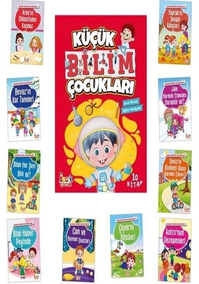 Küçük Bilim Çocukları Seti - 10 Kitap Takım - Elif Küçükoğlu - Bıcırık Yayınları