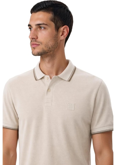Arma Ar-ma Erkek Polo Yaka Tişört Baskisiz Basic Örme Kumaş Regular Fit %100 Pamuk 30/1 Çift Toplama Penye Pike Y31374357102 Bej-b1