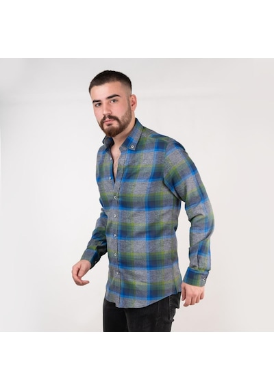 Dorss Slimfit Ekose Erkek Gömlek