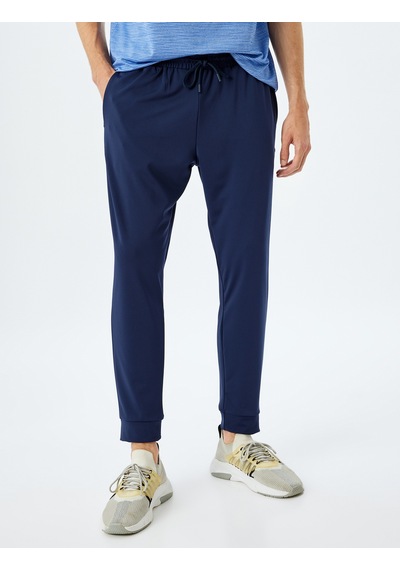 Koton Jogger Beli Bağcıklı Cepli Spor Eşofman Altı Lacivert 5wam40119nk Lacivert