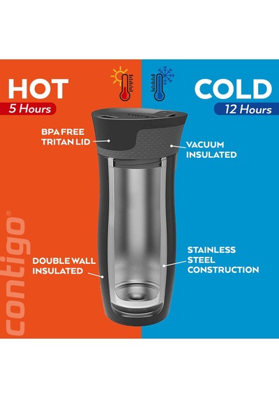 Contigo West Loop Gunmetal 470 Ml 2095797 Sku: Smg8690010195364 Açık