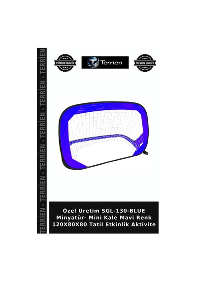 Özel Üretim Sgl-130-blue Minyatür- Mini Kale Mavi Renk 120x80x80 Tatil Etkinlik Aktivite