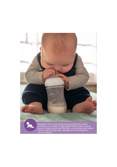 Philips Avent Natural Response PP 2'li Biberon Seti 125 ML 0+ Ay PAV-SCY90002