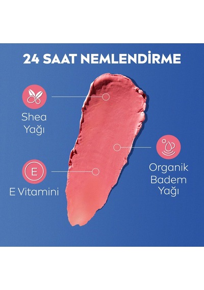 Spf30 Nemlendirici Dudak Bakım Kremi 4.8gr, Mercan, Rose, Kırmızı Renkli, Dudak Yanak, Allık Etkisi