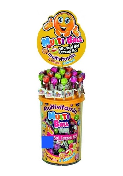 Multi Ball Lolipop Multivitamin 150'Li