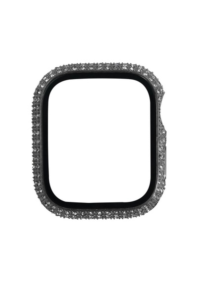 Apple Uyumlu  Watch 7 45mm Zore Watch Gard 24 Kenarları Taşlı Sert Pc Koruyucu