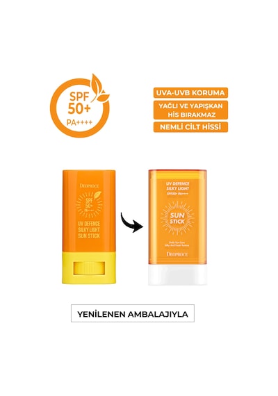 Deoproce Sun Ultra Hafif Doku Yüksek Uv Koruma Stick Güneş Kremi SPF50+ 18 G