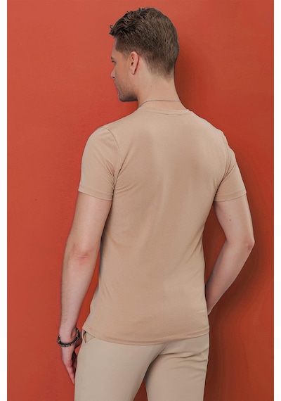Efor Ts 846 Bej Spor T-shirt Bej