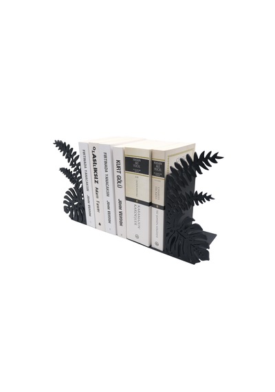 Minimal Yaprak Desenli Kitap Desteği