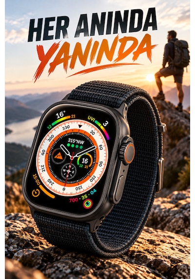 Beemen HK11 Ultra-a Bluetooth Arama Özellikli 49 MM Akıllı Saat (İthalatçı Garantili)