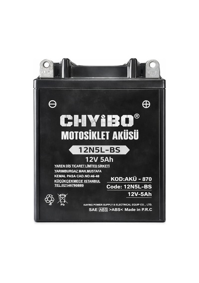 Chyibo 12n5l-bs 12v 5ah Motosiklet Aküsü 1 Koli 10 Adet 119 60 129