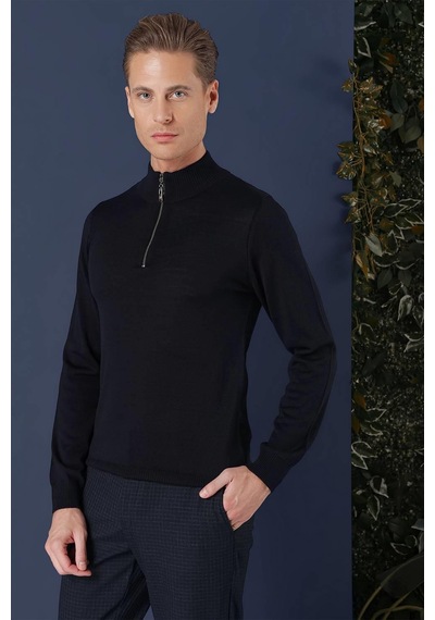 Efor Tr 861 Slim Fit Lacivert Klasik Triko Lacivert
