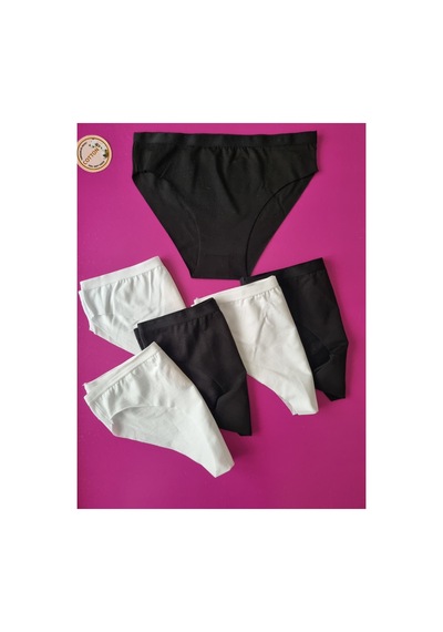 Demirsa Boutique Lazer Kesim Kadın Siyah Ve Beyaz Bikini Külot 6'lı Paket Siyah-beyaz Demirsa Boutique Lazer Kesim Kadın Siyah Ve Beyaz Bikini Külot 6'lı Paket Siyah-beyaz