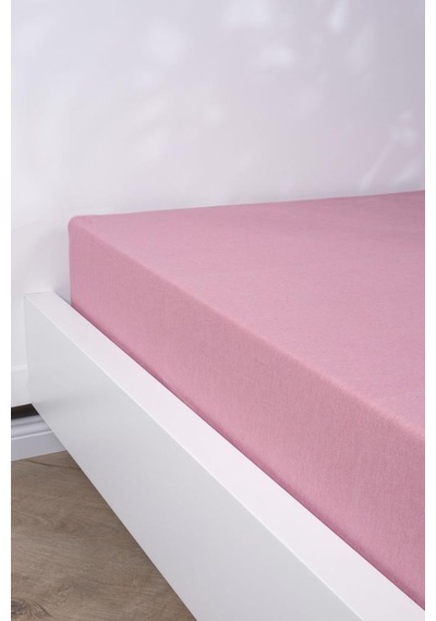 Aç-tak Lastikli Tek Kişilik Çarşaf 160x200+30 Cm Polycotton Matriss Serisi Pudra