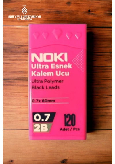 2b Siyah 0.7 Mm Kalem Ucu 120'li Ultra Esnek Kalem Ucu Pembe Kutu
