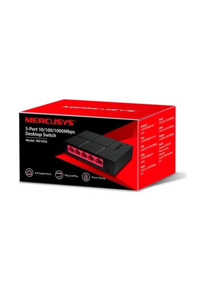 Mercusys Ms105G 5 Port 10/100/1000 Switch Yönetilemez
