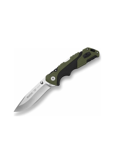 Buck 659 Folding Pursuit Kamp Çakı, Yeşil-siyah Çok Renkli