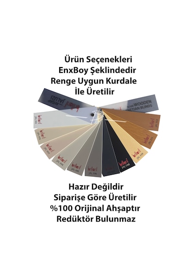 Brillant Ahşap 50 Mm Jaluzi Perde %100 Doğal Ahşap Ekru