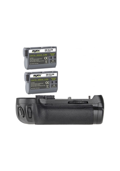 Nikon D7200 D7100 için Meike Battery Grip + 2 Ad. En-El15B Bataya