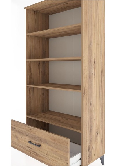 Hyperion Dolap 4 Raflı Tek Çekmeceli 88x44x182 Çam-çam Atlas Çam