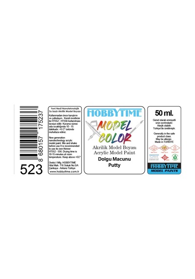 50 Ml. Dolgu Macunu Putty , Hobbytime 523 Diğer