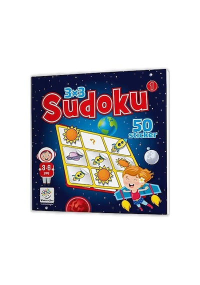 Stickerli Sudoku Serisi 3-6 Yaş - Dikkat Gelişti Abanoz
