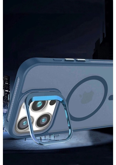 Joko Apple iPhone Uyumlu   16 Plus Flet Lens Magsafe Kapak - Turuncu