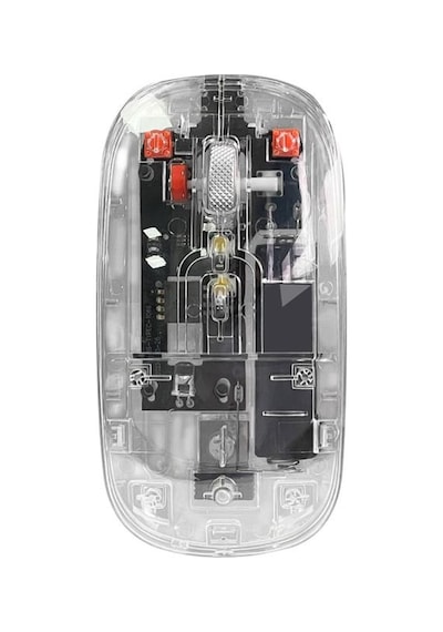 Wireless 2.4ghz & Bluetooth Kablosuz Şarj Edilebilir Şeffaf Sessiz Mouse