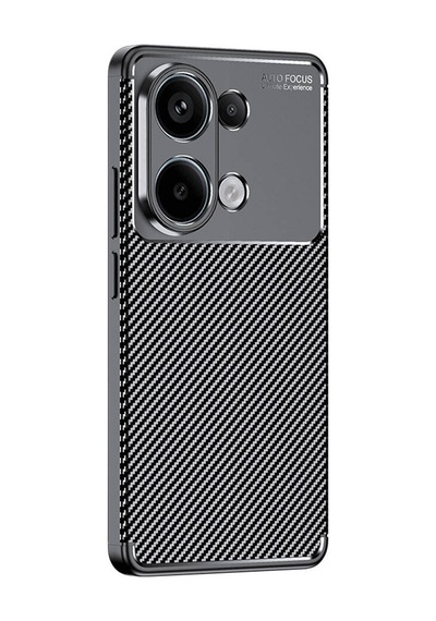 Xiaomi Redmi Note 13 Pro 4g Kılıf Karbon Görünümlü Silikon Kamera Korumalı Üstün Koruma Pazarplus Lacivert