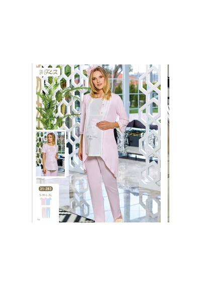Flz 31-283 Hamile Lohusa 3 Lü Pijama Sabahlık Tk
