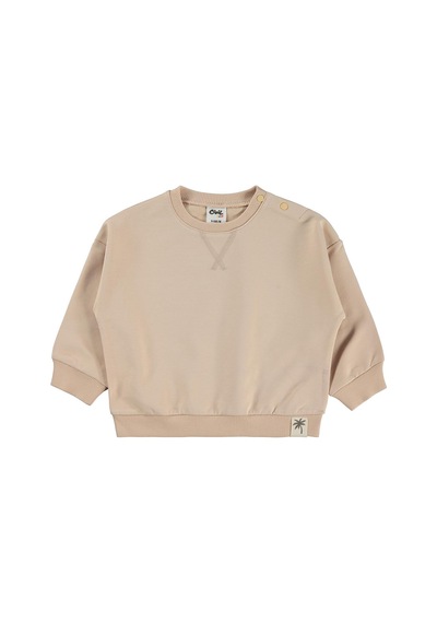 Civil Baby Basic 6-18 Ay Sweatshirt - Kahverengi Sütlü Kahve