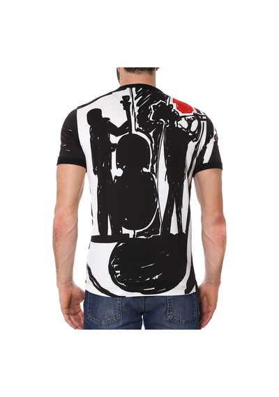 Dolce & Gabbana Dolce&Gabbana Reggello Outlet T-shirt G8GX8TFP73LHN631 Siyah