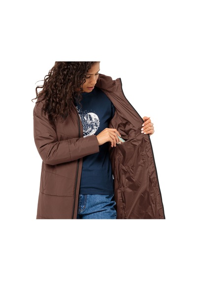 Jack Wolfskın Jack Wolfskin Deutzer Coat Kadın Kahverengi Outdoor Ceketi 5165 Kahve