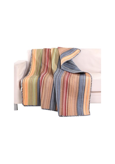 Greenland Home Katy Throw Blanket, Tam, Çok Aşamalı Çok Renkli