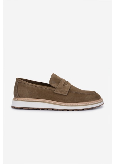 Valmenti Erkek Hakiki Deri Loafer Ayakkabı 325 13153-143 Erk Ayk Y25 Tobacco Suet Kahverengi