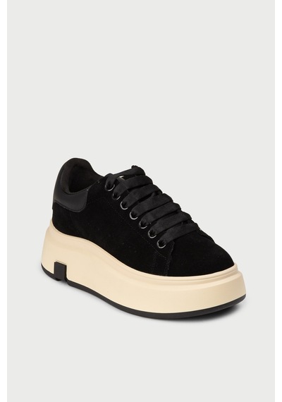 Deery Kadın Hakiki Süet Siyah Sneaker - 25361zsyhc01 Siyah