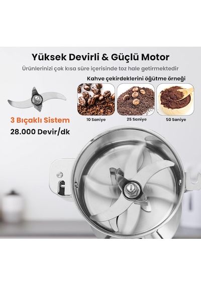 Besa 100 Gr Bitki Hububat Ve Baharat Kahve Öğütücü
