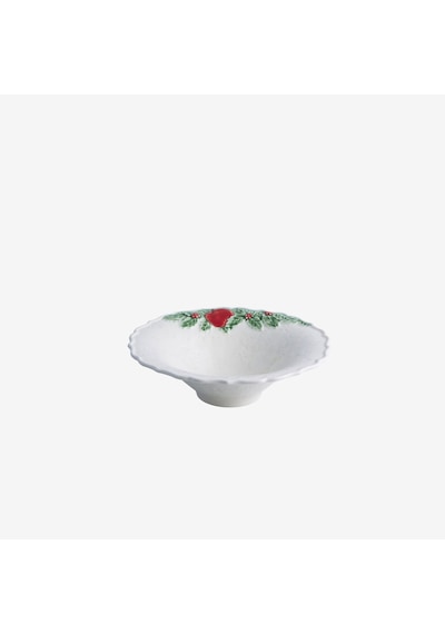 Bordallo Pinheiro Beyaz Seramik Servis Kasesi 20 Cm