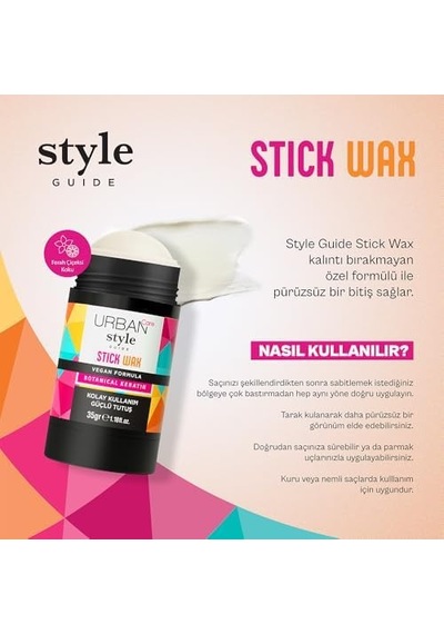 Care Style Guide Güçlü Tutuş Sağlayan Saç Sabitleyici Stick Wax 35 Gram