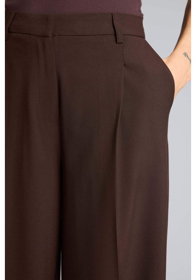 Defacto Straight Fit Yüksek Bel Düz Paça Pantolon G7825ax26spbn340 Kahve-bn340