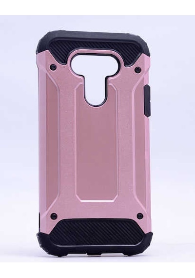 Noktaks - Lg Uyumlu Lg G5 - Kılıf Çift Katman Zırh Tank Crash Military Kapak - Rose Gold