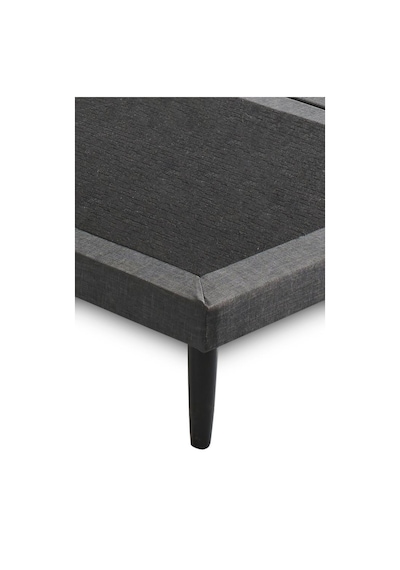 Niron Slim Karyola 90x200 Tek Kişilik Baza, Metal İskeletli Yüksek Ayaklı Koyu Gri Keten Kumaşlı Niron Slim Karyola 90x200 Tek Kişilik Baza, Metal İskeletli Yüksek Ayaklı Koyu Gri Keten Kumaşlı
