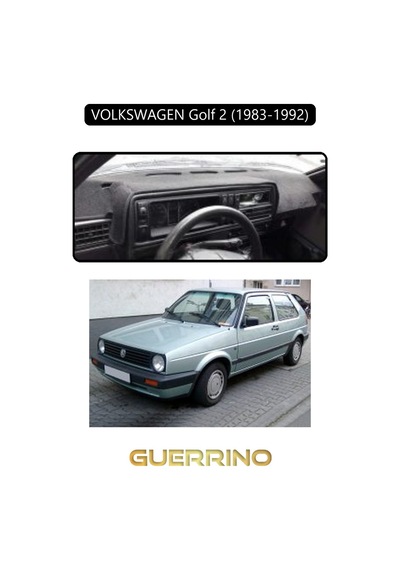 Volkswagen Golf 2 1983-1992 Torpido Koruma Halısı Siyah Kenar