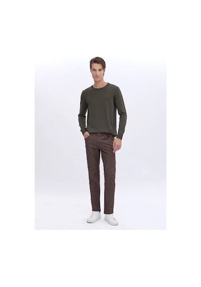 Kip Kahverengi Dokuma Slim Fit Casual Pamuk Karışımlı Pantolon Kahverengi Kip Kahverengi Dokuma Slim Fit Casual Pamuk Karışımlı Pantolon Kahverengi