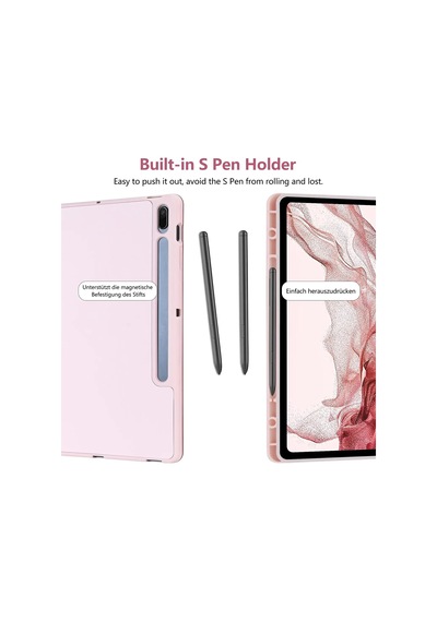Samsung Galaxy Uyumlu Tab S10 Fe+ Plus 13.1inç Kılıf Kalem Bölmeli Smart Case X620 X626 Kapaklı Kılıf