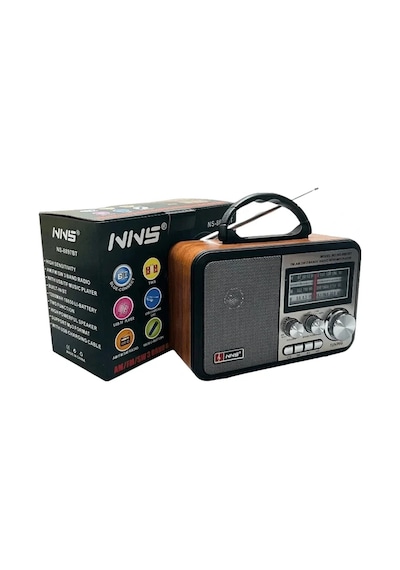 Nns Ns-8897 Orta Boy Retro, Nostaljik, Ahşap Tasarım Radyo 4490
