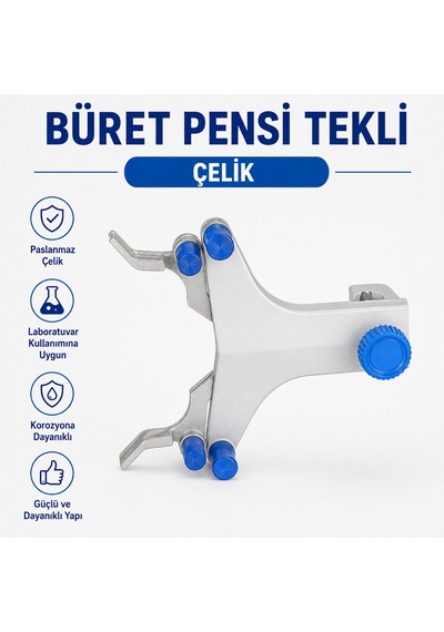 Büret Pensi Tekli - Çelik